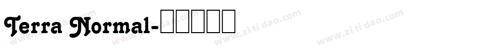 Terra Normal字体转换